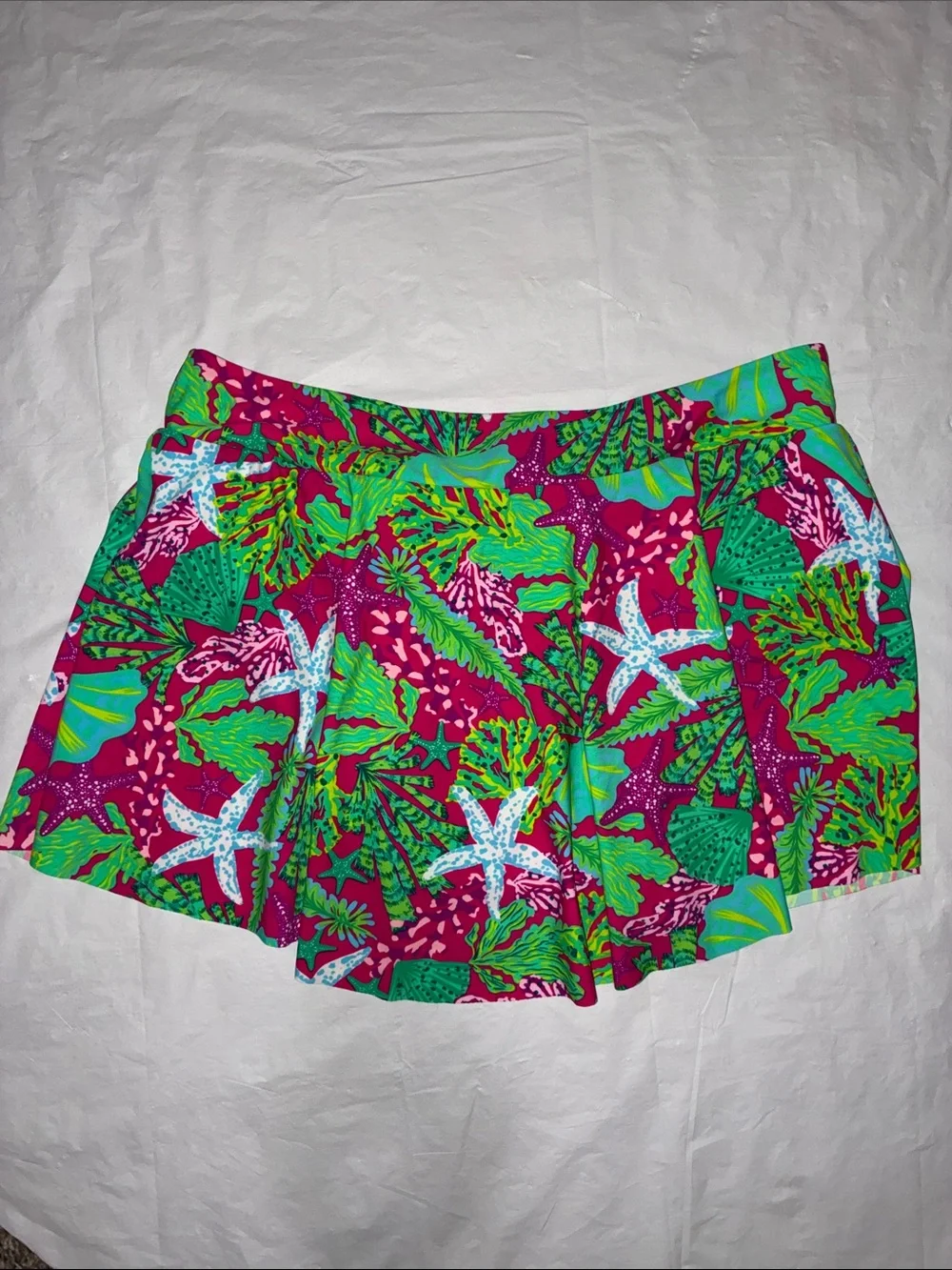 Stella Parker Women’s Pink Tropical Swim Skort Set